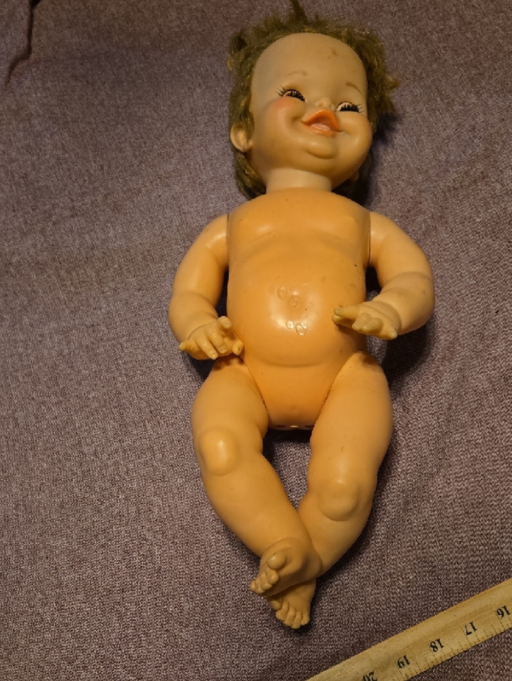 Classic Blonde-Haired Baby Doll in Tan Body